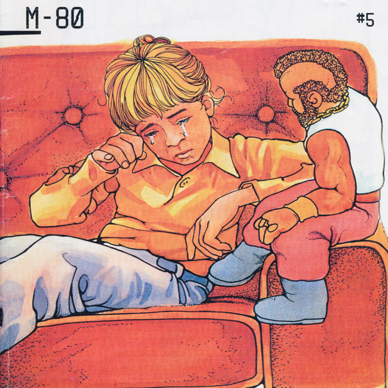 The cover of m-80 #5 featuring a scene from a Mr. T comic book